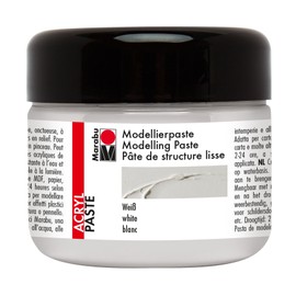 Marabu 122725070 Modeling Paste, White, 225 ml