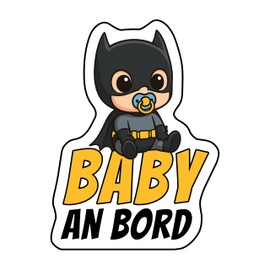 Baby on Board Aufkleber Auto, Superhero, Wetterfest und UV-Beständig aufkleber auto, Sticker Baby