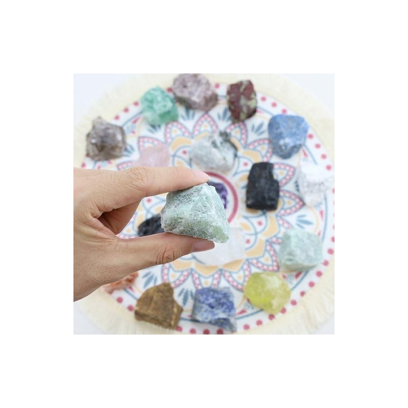 QINJIEJIE QINJIEJIE Grn Aventurin Gro?e Kristall 2 Stck 100% Natursteine