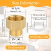 Pack of 2 reducers, 1/4 inch to 3/8 inch, reduction