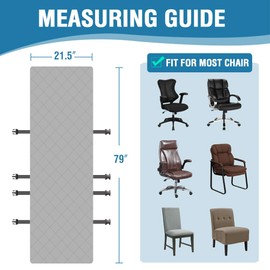 H.VERSAILTEX Water Resistant Chair Cover Reversible Dining Chair Cover with Non-Slip Buckle Soft Removable High Chair Slipcovers Oversized for Armchair or Armless Chair,Navy/Beige