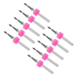 CoCud Micro PCB Drill Bits 1/8 Inch Shank 1.9 mm Cutting Edge Tungsten Carbide Circuit Board Drill Bit (Application: for CNC Drilling and Engraving Machine) Pack of 10