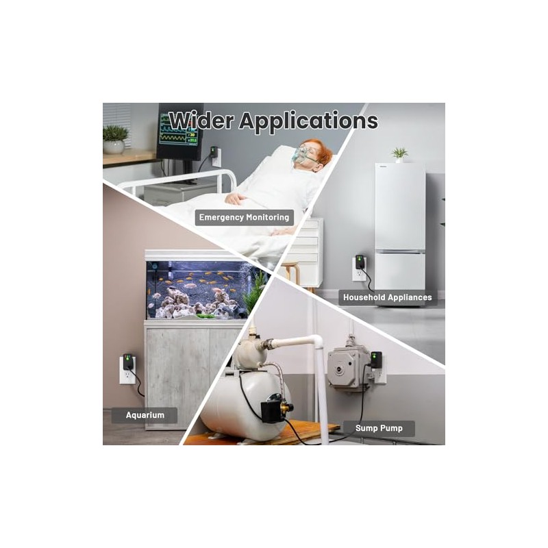 Power Failure Alarm WiFi, 2 Pack Smart Power Outage Alarm,