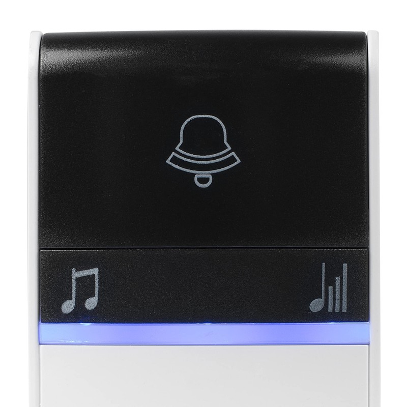 Byron DBY-23412UK Wireless Portable Doorbell Set, 100m Range, 16 Melodies