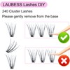 Lashes Clusters LAUBESS Eyelash Clusters Individual Lashes Mixed Tray Cluster