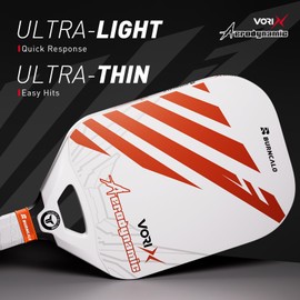 T700 Carbon Fiber Pickleball Paddle – Lightweight 7.8oz | 14mm Thermoformed Honeycomb Core | Edgeless Design | High Spin & Power | for Intermediate Players