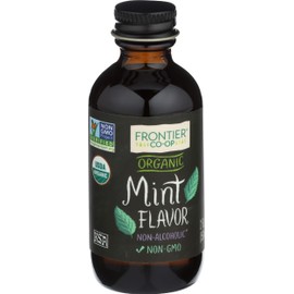 Frontier Co-op Organic Mint Flavor, 2 fl oz. - For Baking and Culinary Use