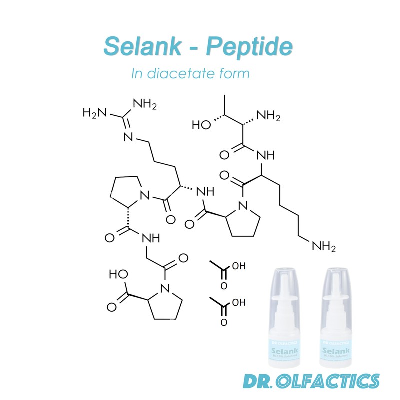 Selank diacetate 40mL Spray (20mL*2) 0.16% TP-7 High Purity >99.8%