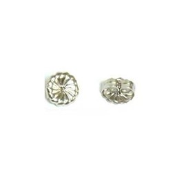 2 14K White Gold Earring Backs Friction Post Jewelry