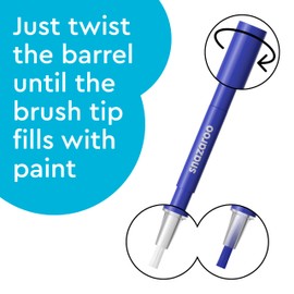 Snazaroo Children's Make-Up Brush Pen Jungle Set - 3 Colours