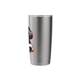 Dog Controller Video Games Headphones Gamer Video Gaming Stainless Steel Insulated Tumbler