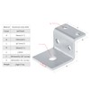 MOUNTAIN_ARK 20 Pack Aluminum Z-Bracket, Short Leg Offset Frame Mounting
