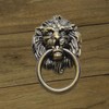 Murtenze 12 Pieces Antique Lion Head Cabinet Knobs, Ring Pulls