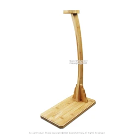 Munetoshi Deluxe Vertical Shogun Style Upright Katana Stand Sword Display Natural