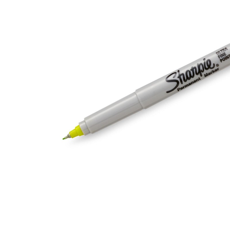 SHARPIE Permanent Markers, Ultra Fine Point (Supersonic Yellow)