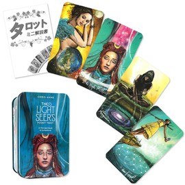 The Light Seer's Pocket Tarot English Version Tarot Fortune Telling with Japanese Instruction Manual Included Genuine Product Tarot Cards 78 Pieces Beautiful Mini Size by FLATLAND