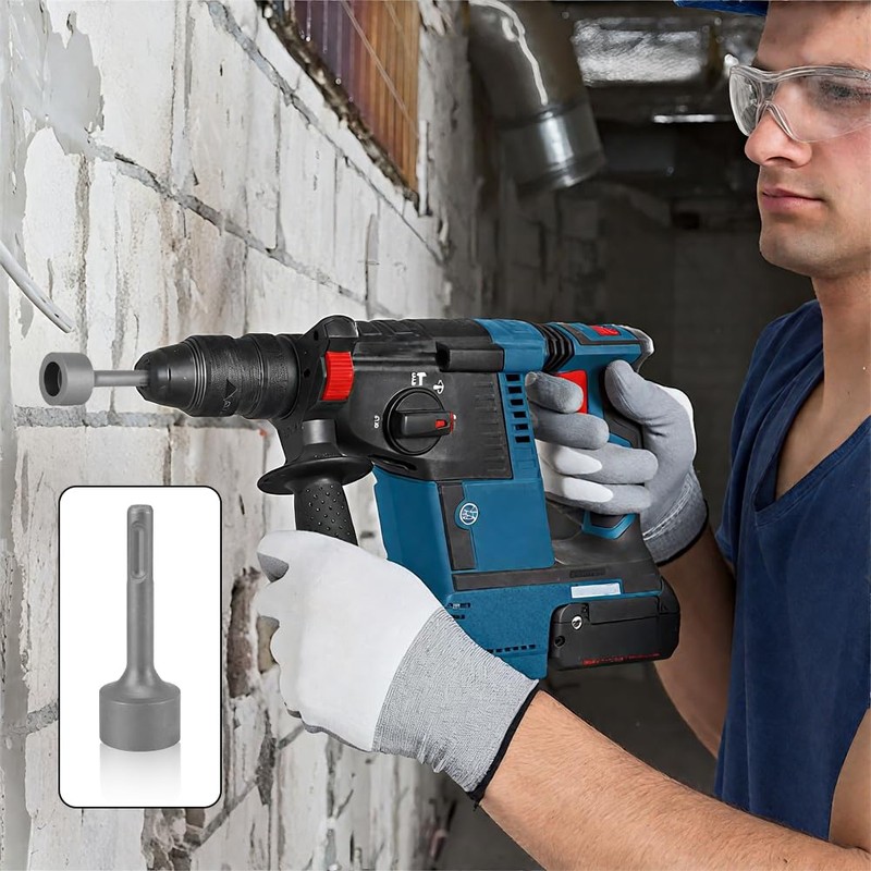 SDS Plus Ground Rod Screwdriver, Heavy Duty Ground Base, Steel