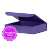 PACKGILO 1 Pack Purple Gift Box with Lids Small 12