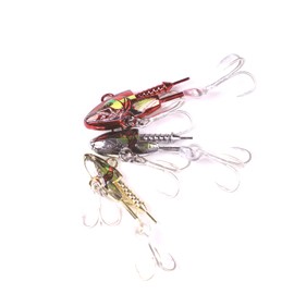 Spotlip Sea Bass Lures Jig Head Set 10g, 14g, 21g, 27g Lures, Metal Vibration Shad, Jig Head, Blue Fishing, Freshwater Saltwater Fishing Set of 5 (21g, Gold)