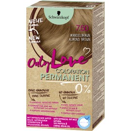 Only Love Coloration 7.50 Almond Brown Level 3 (143 ml), Gentle, Permanent Hair Colour, Vibrant & Intense Colours with Perfect Grey Coverage