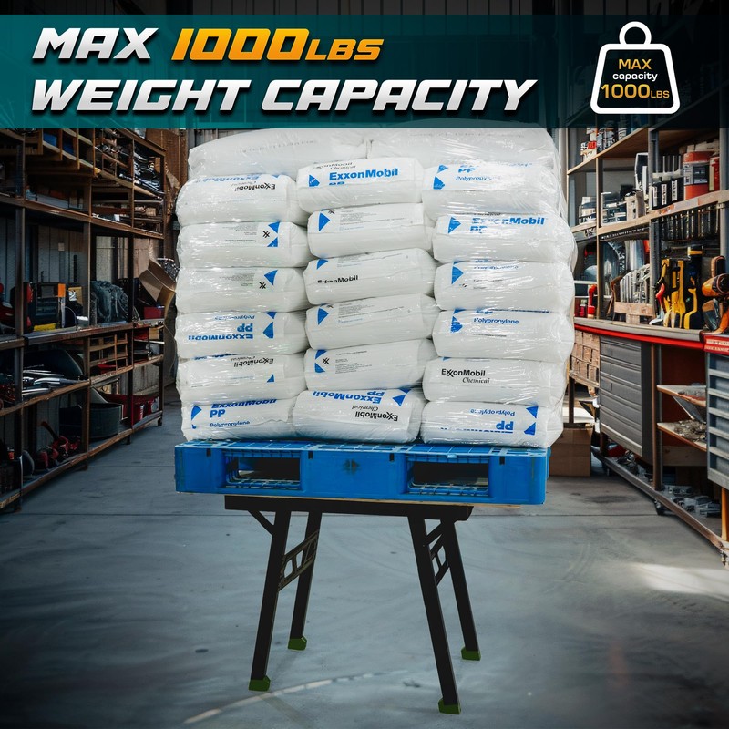 Foldable Work Bench,Easy Step Protable Work Table,34" W x 25"