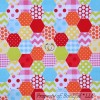 Signature BonEful Fabric FQ Cotton Quilt Flannel Peace Love Heart