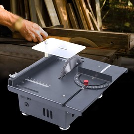 Gdrasuya10 24V Mini Sliding Table Saw 100W Woodworking DIY Household For Models Wood Cutting Bench Saw 7200RPM Portable Mini Electric Precision Table Saw 8.66 * 3.94 * 9.45in