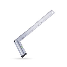 Gunpla Aluminum Try Mitre Square with Spirit Level Framing Carpenter Right Angle Engineer Combination Measuring Square 300mm/12 inch