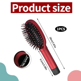 Secret Stash Hidden Storage Items Diversion Hairbrush with Hidden Compartment Portable Hairbrush Comb Safe for Diversion and Hiding Private Items at Home, Festivals, Car, Travel etc (Red)