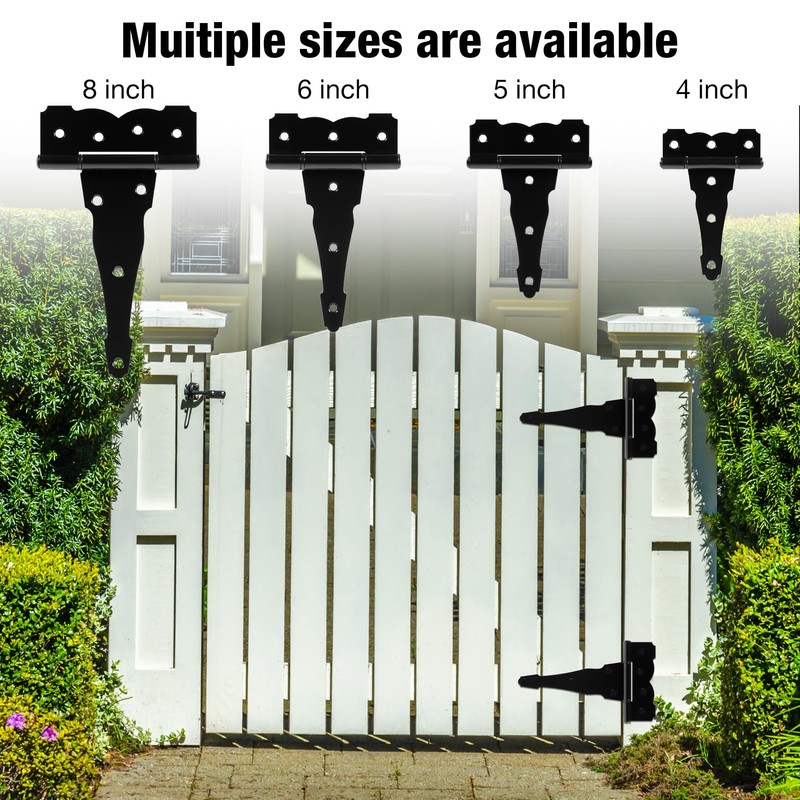 6 Pack Heavy Duty Gate Hinges 6 Inch Black Farm