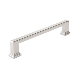 Richelieu Hardware BP795160180 Mirabel Collection 6 5/16-inch (160 mm) Center-to-Center Polished Nickel Transitional Cabinet and Drawer Pull Handle for Kitchen, Bathroom, and Furniture