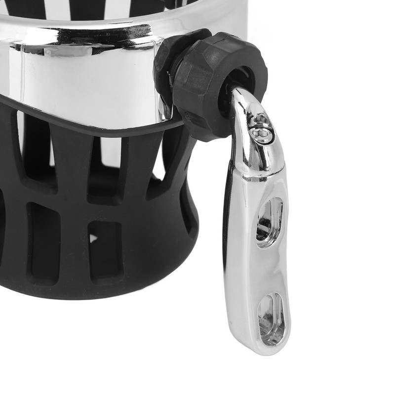 Car Cup Holder Aluminum Rubber Motorcycle Handlebar Drink Mount Replacement