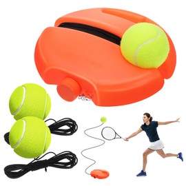 Garneck 1 Set Tennis Solo Trainer Beginner Tennis Practicing Tool Corded Rebound Tennis Trainer Tennis Single Player Trainer Supply