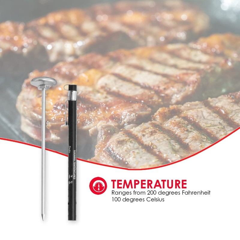 Home Basics Durable Cooking Thermometer, Stainless Steel