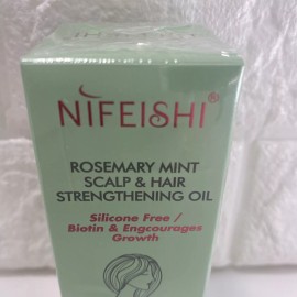 nifeishi Rosemary Mint Scalp & Hair Strengthening Oil - Biotin -  2 oz / 60 ml