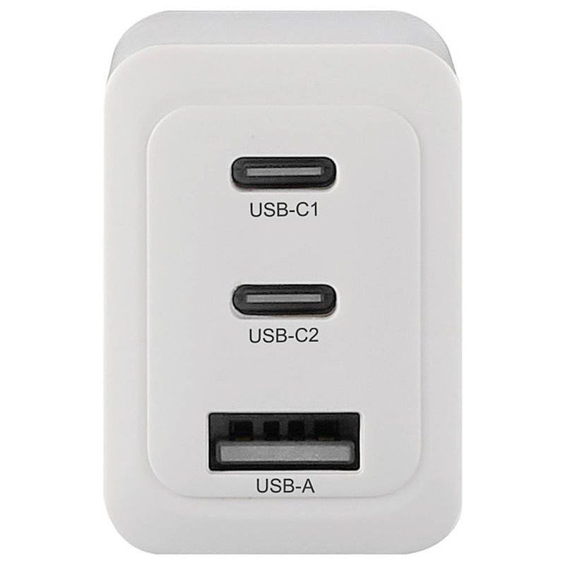 Voltcraft UC-2C1A65W01 USB Charger 65 W Socket, Indoor Output Current