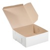 [10 Pack] White Bakery Pastry Boxes - 9 x 9