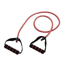 Captain Stag Vit Fit UR-824 Training Tube, Exercise Stretch, Stretch Tube with Handle, Hard, Black/Red
