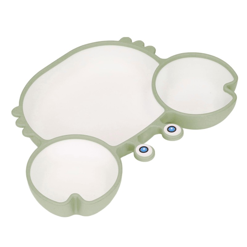 Crab Suction Plate with Suction Cup Base Silicone Divided Plate