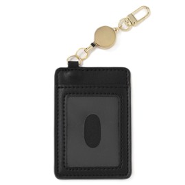 PIPOCCHI Reel Included, Pass Case, Commuter Holder, Hook, Backpack, Commute, Short, Short, Simple, Suica IC Entrance Certificate, 2 Pieces, Nail Safe Hook, Lightweight, Black, Silver, Rose, Black