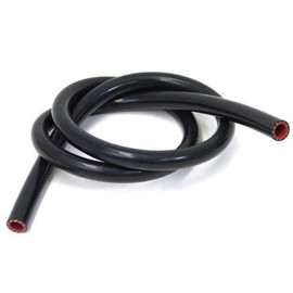 HPS Performance HTHH-087-BLK Silicone High Temperature Reinforced Heater Hose, 200 PSI Maximum Pressure,1' Length, 7/8" ID, Black
