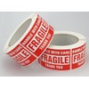 10 Rolls/5000 Labels,Handle with Care Fragile Thank You, Red Warning