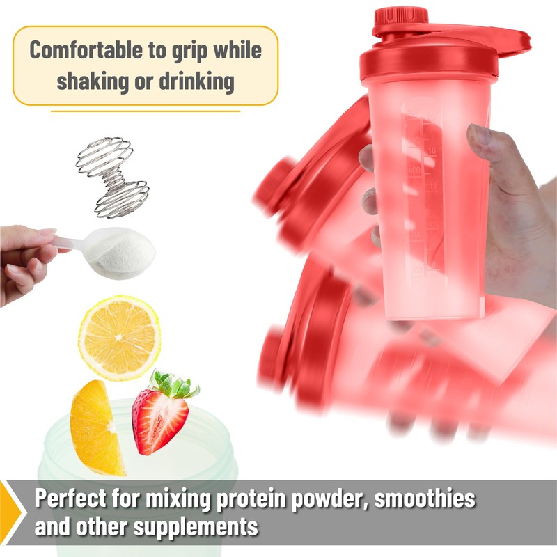Mr. Pen- Shaker Bottle for Protein Mixes, 28 oz, Red