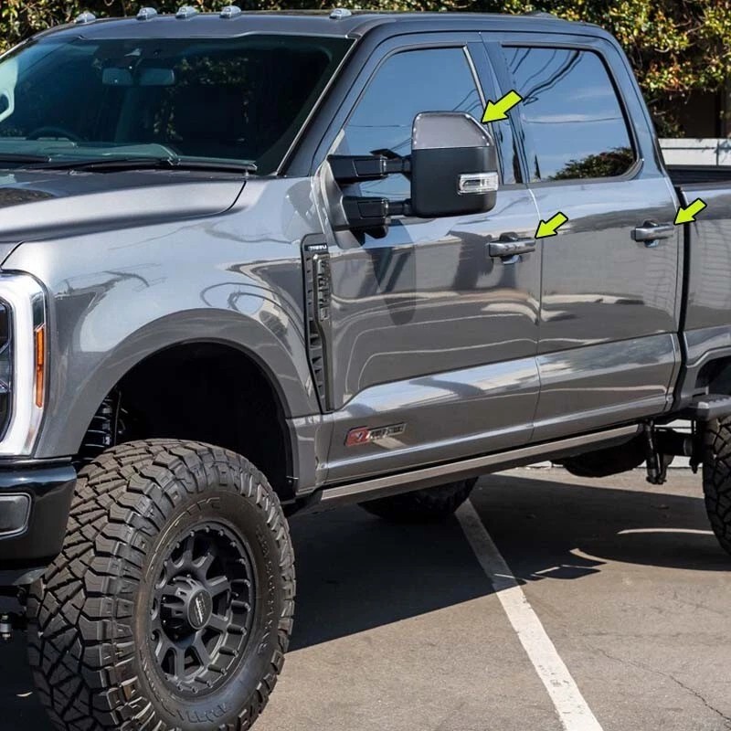 Torox 2021-2025 Ford F150 4dr Door Handle COVERS W/2 SmartKeyholes