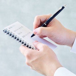 Lihit Lab Hirakuno N1671-11 Twist Notebook, A6 Vertical, Navy