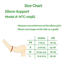 NeoTech Care Elbow Support Brace, Gray (Size S, 1 Unit)