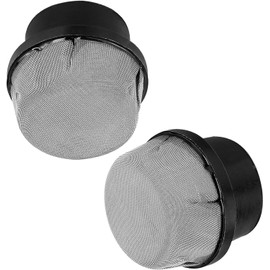190106Z Air Bleeder Screen Cap, Stainless Steel Screen Cap for Clean and Clear Plus, EasyClean D.E. and Quad D.E Filters, Pool Filter Internal Air Bleeder Screen Cap Air Valve Strainer Cap（2PCS）