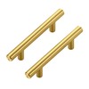 JOY DECOR 5 Pack Cabinet Handles, Gold Cabinet Pulls, 3