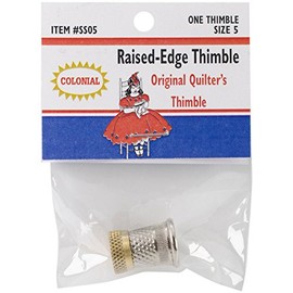 Colonial Needle SST-5 Raised Edge Thimble, Size 5