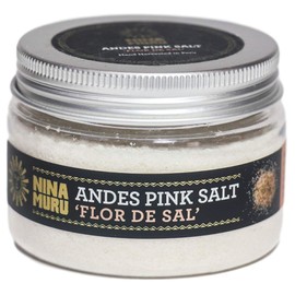 Peruvian Flor De Sal Pink Salt - Nina Muru 3.53oz - Non-GMO Sustainably Sourced in Peru Andes - Used Globally by Top Chefs!